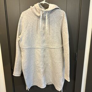 Gray Lululemon Hooded Zip-Up Jacket